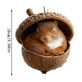 thumbnail image 2 of Taicans forest Animal Acorn Ornaments,Woodland Friends Acorn Ornament,Creative Hanging Christmas Decorations,Cozy Pine Acrylic 2D Xmas Tree Decor,Hedgehog Figurine Decorative Home Party, 2 of 5