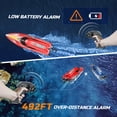 thumbnail image 6 of JoyStone 20+ mph RC Boat for Pool & Lakes, 14 inch Remote Control Boat with LED Lights, 2 Batteries 40Mins, Pool Toys for Adults & Kids (Red), 6 of 11