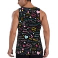 thumbnail image 3 of Easygdp I love you Mom Men's Tank Top, Sleeveless Muscle T Shirts, Breathable, Quick-Dry, Loose for Gym, Running, Fitness - XX-Large, 3 of 9
