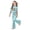 O-Mint Green, variant on Ulitacool Girls Clothes Short Sleeve Sweatsuit Round Neck Cartoon Prints Tops With Flared Pants Two Piece Coordinated And Bottoms For Kids Relax Fit Spring Outfits Black 9-10 Years