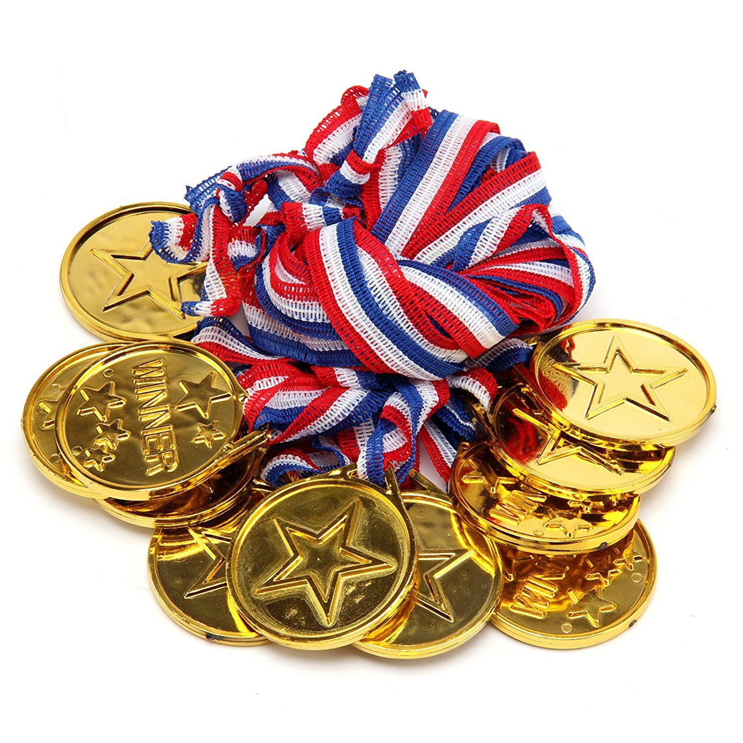 Children WINNER MEDAL Gold Kids Party Game Toy Win Prize Award Sports