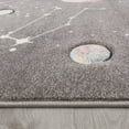 thumbnail image 3 of Paco Home Kids Rug with Planets and Stars in Grey - 4'4" Square (4'Square), 3 of 6