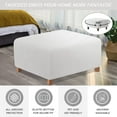 TAOCOCO Ottoman Cover Rectangular Storage Ottoman Slipcover Stretch