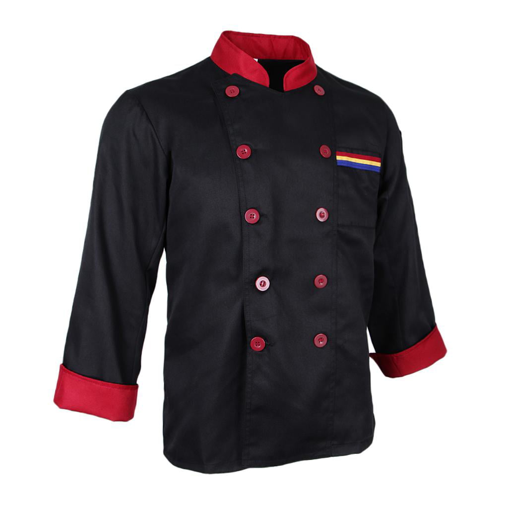 Prettyia Unisex Summer Chef Jacket Coat Kitchen Bakery Uniform Short Sleeves 
