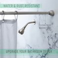 thumbnail image 5 of Bath Bliss Tringle de Rideau de Douche Décorative Salle de Bain Doublure de Douche & Rideau Réglable 42-72 Nickel Satiné, 5 of 5