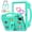 Mintgreen, variant on Cute Kids Case for T-mobile Revvl Tab 2 Tablet 10.1" 2025, EVA Cover with Shoulder Strap Handle Kickstand Lightweight Case, Skyblue