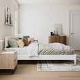 thumbnail image 3 of AFI Lit Plateforme Bas en Bois Massif Moderne Grand Blanc, 3 of 14