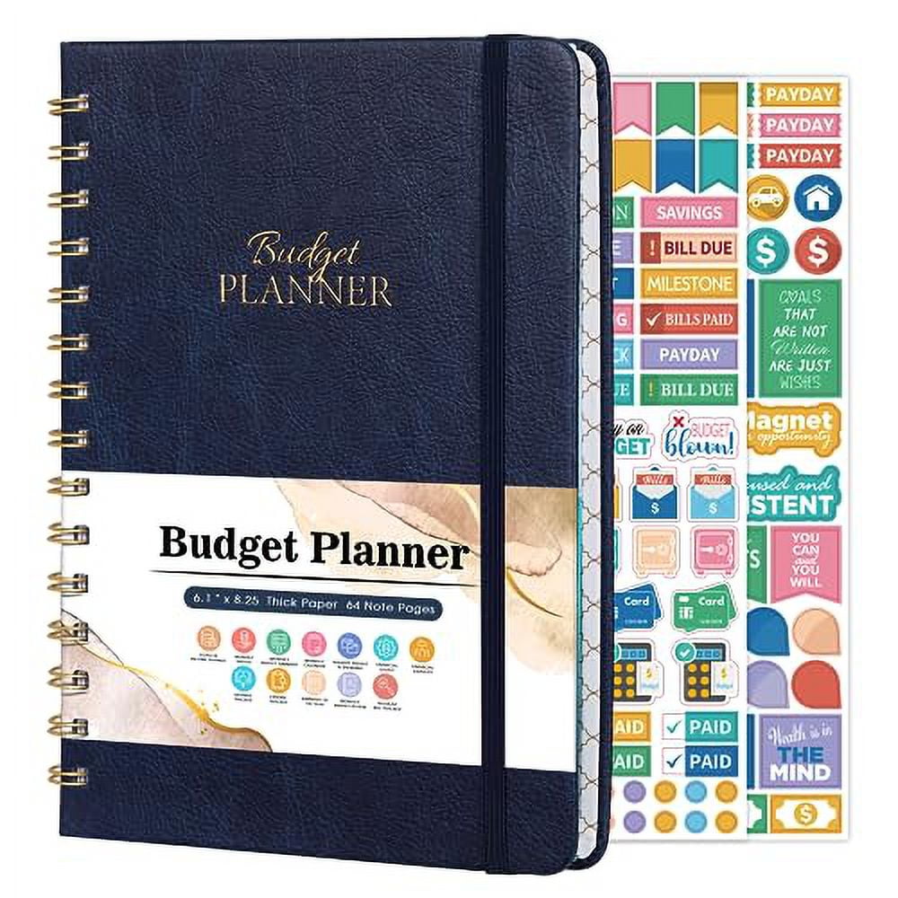Budget Planner - Monthly Budget Book With Expense Tracker Notebook, Undated 12 Month Bill Organizer & Finance Planner To Manage Your Money, Account Book With Colorful Tabs, 5.8" X 8.5", Rose