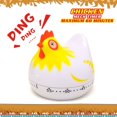 thumbnail image 2 of Temporizadores de gallina de dibujos animados lindos, 60 minutos, temporizador mecánico de cocina, reloj, contadores de alarma ruidosos, temporizador Manual de tamaño Mini (blanco), 2 of 5