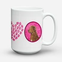 Pink Chesapeake Bay Retriever Coffee Mug 15 oz