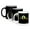 Multicolor, variant on 3drose, Trendy Illustration of Two Birds on a Tree Brach Black Background, 11oz Two-tone Yellow Mug