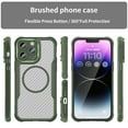 thumbnail image 2 of Allytech Carbon Fiber Case for iPhone 14 Pro Max | 360-Degree Protection | Thin & Light Design | Full Camera Lens Protection | Anti-Fingerprint & Non-Slip | Flexible & Luxury | Green, 2 of 9