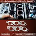 thumbnail image 2 of 2 Pcs Exhaust Manifold Header Gasket for Toyota Supra 1993-1998 Engine Manifold Exhaust Gasket No.1717346020/1717346050, 2 of 6