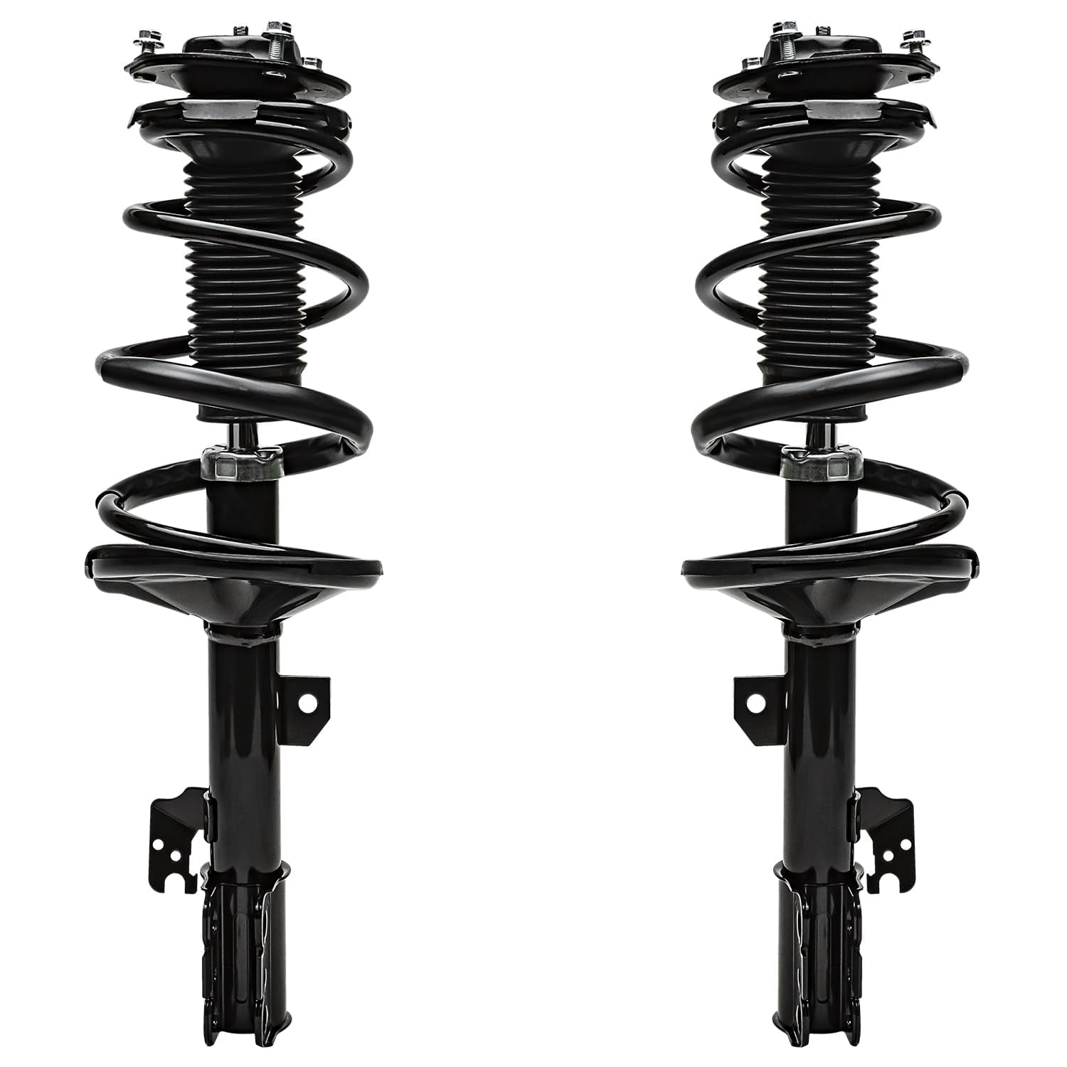 Detroit Axle - Front & Rear Struts w/Coil Springs Sway Bars Outer Inner Tie Rods Replacement for 2001-2003 Toyota Highlander FWD 3.0L