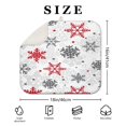 thumbnail image 4 of White Christmas Snowflake Pattern Dish Drying Mat for Kitchen 1 Pack, Ultra Absorbent Microfiber Dishes Drainer Mats,16x18in(41x46cm), 4 of 6