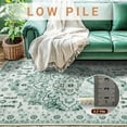 thumbnail image 3 of Sonoro Kate 5x7 Area Rugs for Living Room Bedroom, Non Slip Boho Machine Washable Indoor Floor Carpet, Green, 3 of 8