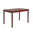 thumbnail image 2 of Lexington 5-Piece Dining Set with 48 Dining Table and 4 Window Back Chairs, Antique Berry Red, 2 of 4
