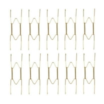 JWDX Hooks Clearance! Dish Display Plate Hangers 10 Pack Stainless Steel Decorative Wire Plate Hanger Holders in Spring Hook Holder Hanging Wire for Decorative Plates and Art