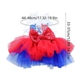 thumbnail image 3 of Kbndieu 4th of July Ruffle Dog Dress, Patriotic Dog Clothes for Small Dogs Girl, Pet Outfit, L, 3 of 6