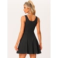 thumbnail image 4 of Unique Bargains Women's Sleeveless Sweetheart Neck Fit and Flared Swing Cocktail Dress S Black, 4 of 6