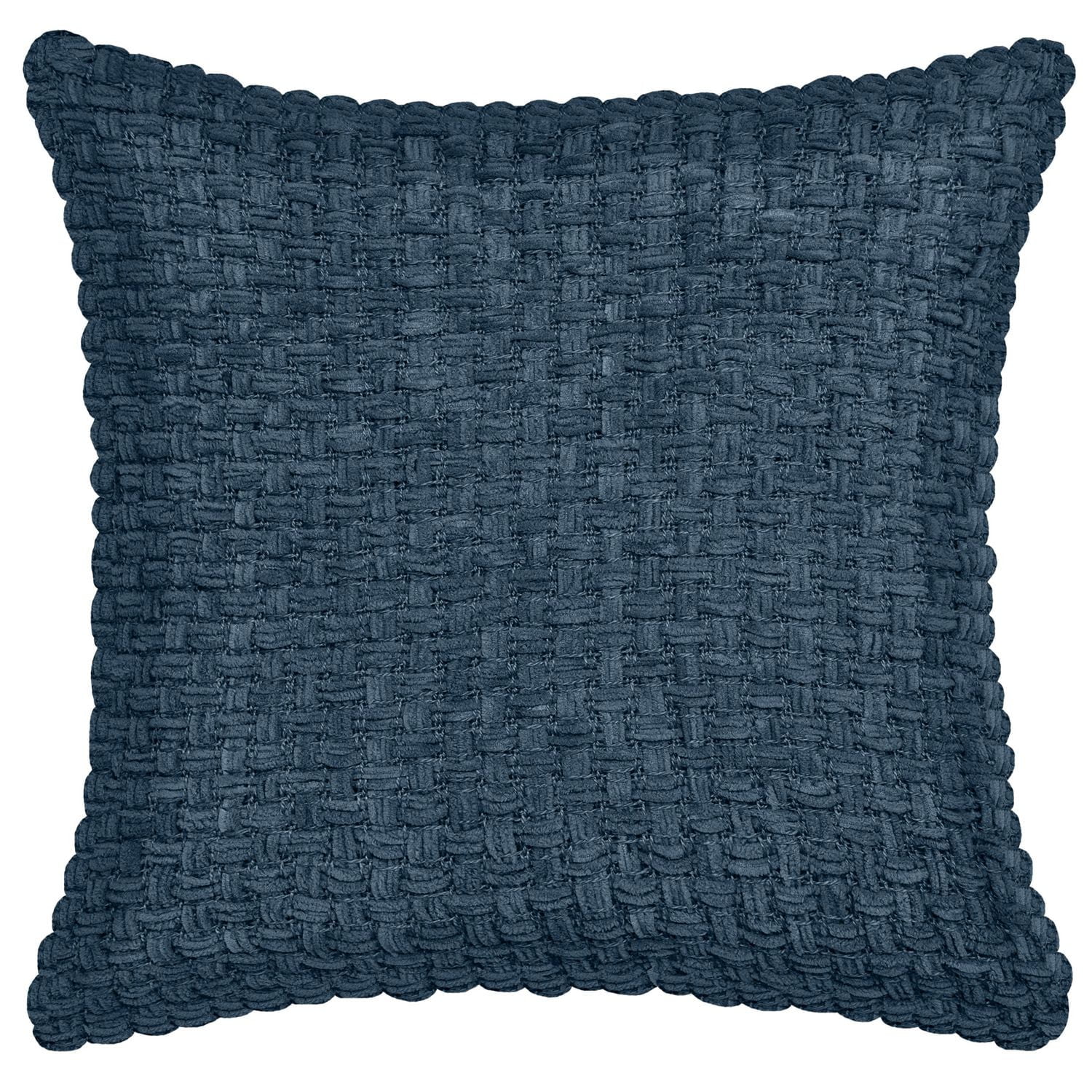 Fabstyles Chenille Basket Weave Polyester Coussin avec Poly-Insert Coussin Décoratif pour Canapé Canapé Chambre Salon18 X 18 avec Fermeture à Glissière