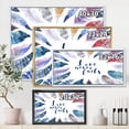 thumbnail image 3 of Inspiring Quote With Boho Feathers 32 in x 16 in Framed Painting Canvas Art Print, by Designart, 3 of 5