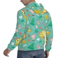 thumbnail image 6 of Balery Happy Summer Pattern Mens Hoodie Kangaroo Pocket Hoodie Pullover Hooded Sweatshirt Ideal for Daily Wear Travel and Home-, 6 of 7