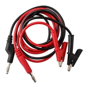 Cable Test Equipment Maintenance 1M Cable 2Pcs Banana Plug Power Supply Signal Detection Test Leads To Crocodile