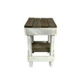 thumbnail image 3 of del Hutson Designs Reclaimed Wood Farmhouse Slim End Side Table, Dark/White, 3 of 10