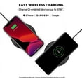 thumbnail image 5 of Belkin Quick Charge Wireless Charging Pad - 10W Qi-Certified Charger Pad for iPhone, Samsung Galaxy, Apple Airpods Pro & More - Charge While Listening to Music, Streaming Videos, & More - Black, 5 of 5