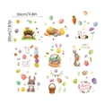 thumbnail image 3 of Toorise Easter Window Stickers 9 Sheets Cute Cartoon Bunny Window Decals Colourful Static Cling Sticker Reusable PVC Easter Decals Party Decorations for Windows Mirrors and Glass Doors, 3 of 9