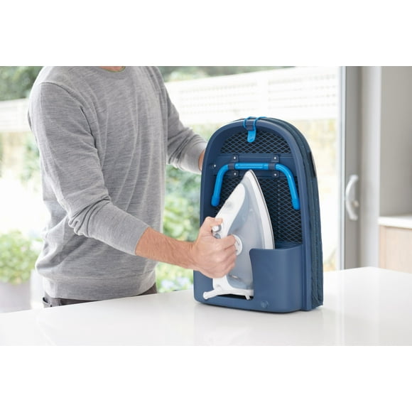 Joseph Joseph Tabla de planchar de sobremesa plegable Pocket Plus - (negro y azul)