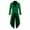 Green, variant on LANGWYQU Long Sleeved Men V-Neck Solid Vintage Costume Jacket Trench Coat