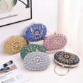 thumbnail image 2 of Bolso de mano de noche con diamantes de imitación para mujer, monederos de perlas de fiesta para mujeres, bodas de noche, 2 of 6