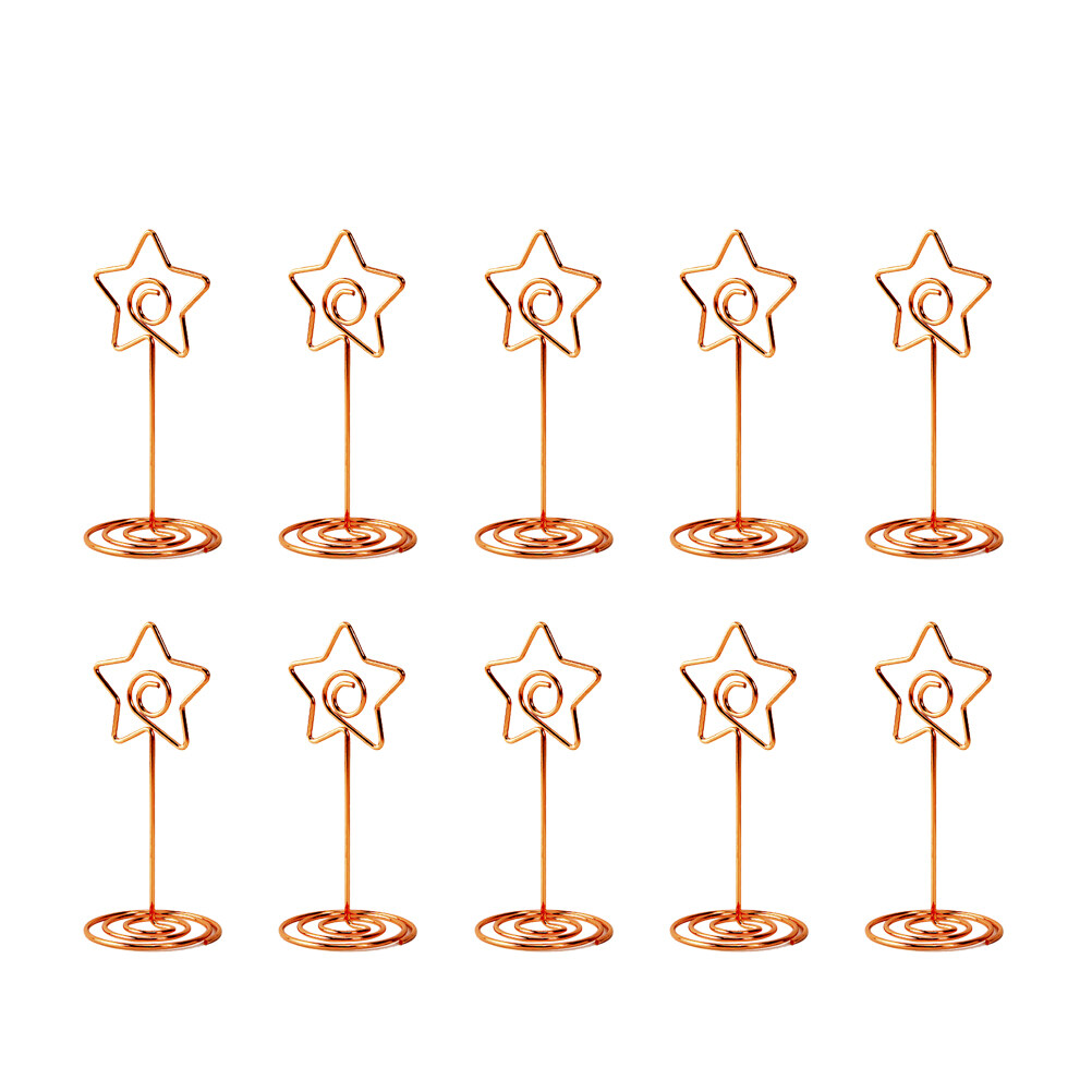 Note Clip Stand 10Pcs Star Memo Clip Creative Memo Note Paper Photo
