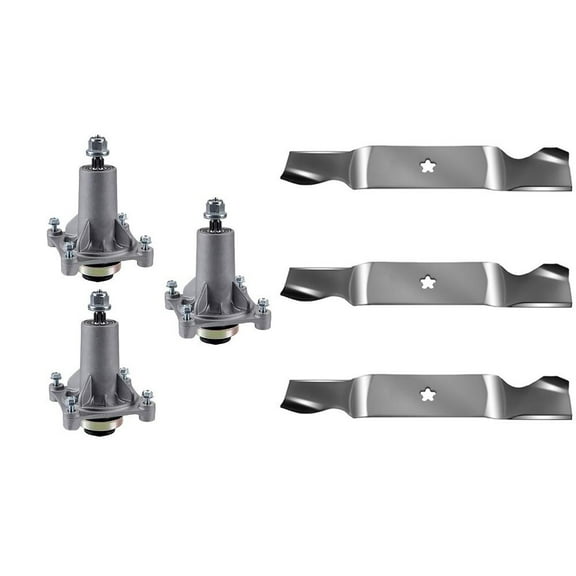 RAParts 54" Mower Deck Lawn Mower Spindle & Blade Kit Fits Husqvarna YTH 2454 YTH2454