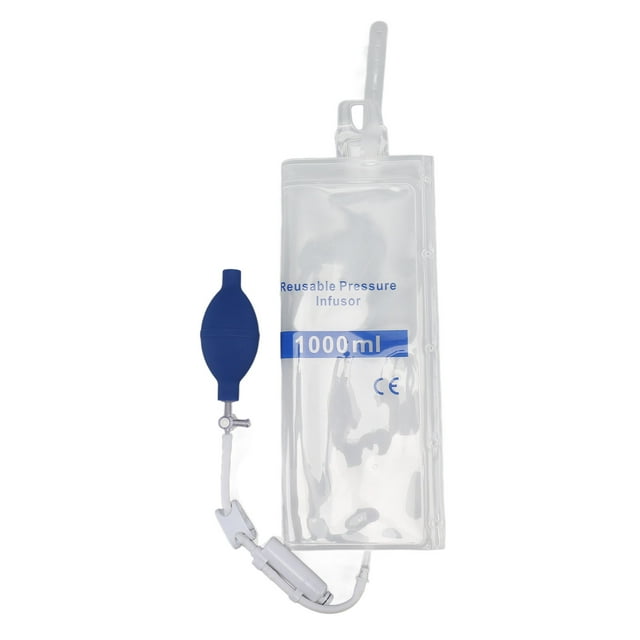 Pressure Bag, Air Tightness Excellent Performance Infusion Pressure Cuff TPU 1000ml Safe For Emergency