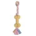 thumbnail image 2 of Flmtop Bite Resistant Bone Shape Cotton Rope Knot Dog Teether Interaction Pet Chew Toy Yellow, 2 of 9