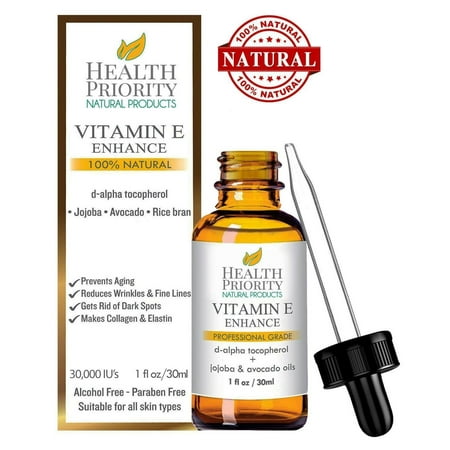 100% Natural & Organic Vitamin E Oil For Your Face & Skin ...