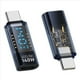thumbnail image 2 of 2X Adaptador USB C, Pantalla LED de Potencia, 140 W, 40 Gbps, 8 K, Extensión USB C, Conector Tipo C PD3.1, Medidor de Potencia Tipo C, Azul, 2 of 3