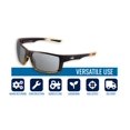 thumbnail image 3 of Bullhead Safety Gafas de seguridad Sawfish con lentes antivaho y resistentes a los arañazos Gafas protectoras de policarbonato con protección contra la luz UV Lentes de espejo plateadas y marco de tor, 3 of 6