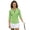 Green White Polka Dot, variant on HUIACONG Cowboy Quick Dry Golf Shirt Women, Quarter Zip Womens 3/4 Sleeve Golf Shirts Fashion Zip Up Collar Women's Golf Polo Shirts for Workout Sports Tennis