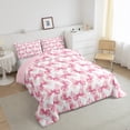 thumbnail image 4 of Erosebridal Bowknot Bedding Full Comforter Set for Teens, Glitter Ribbon Down Comforter, Princess Style Decor, Super Cozy, 4 of 8