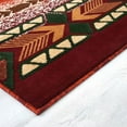 thumbnail image 4 of Rust,Green, Ivory and Multi Modern Contemporary Cabin Area Rug, 4 of 4