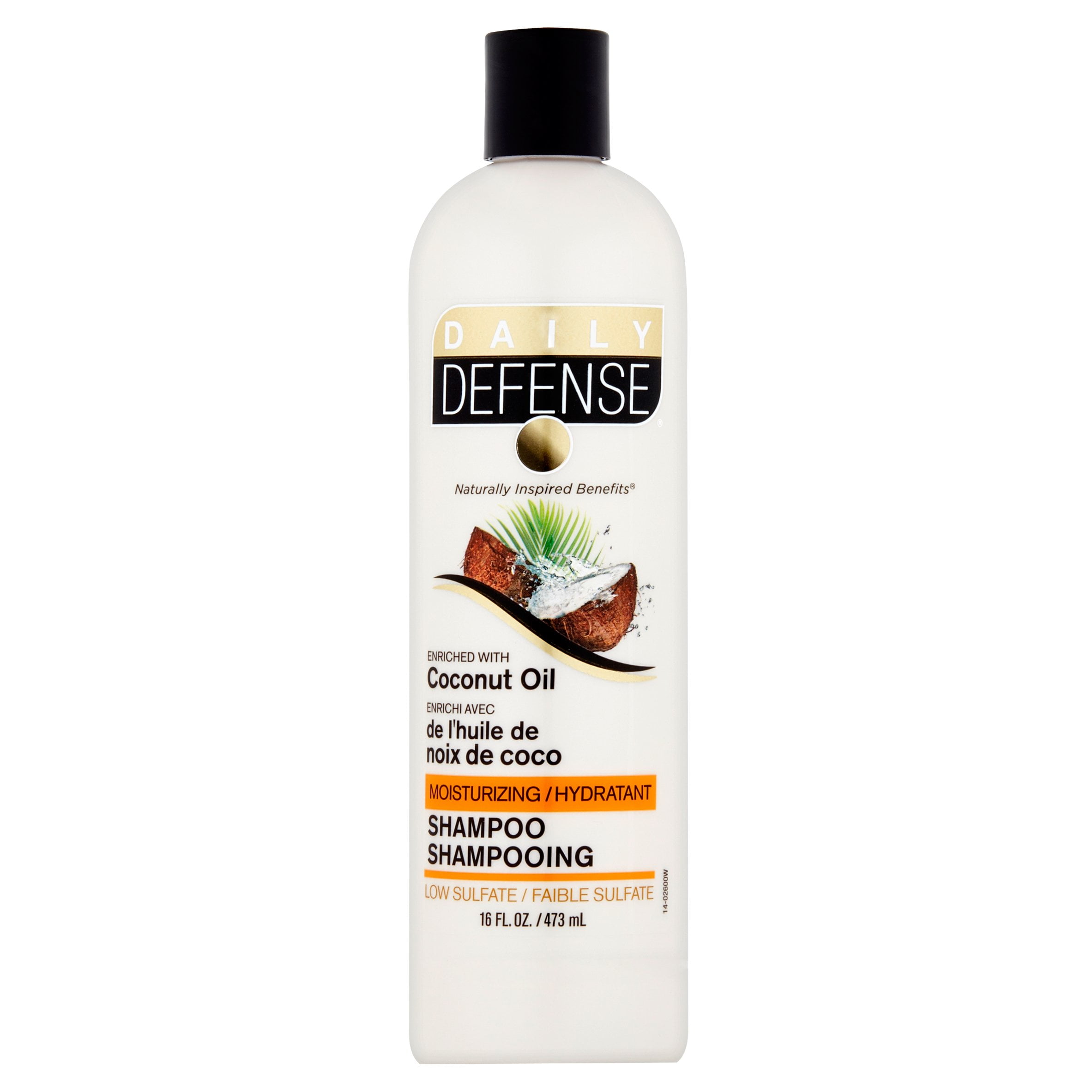 Daily Defense Coconut Oil Shampoo, 16 fl oz