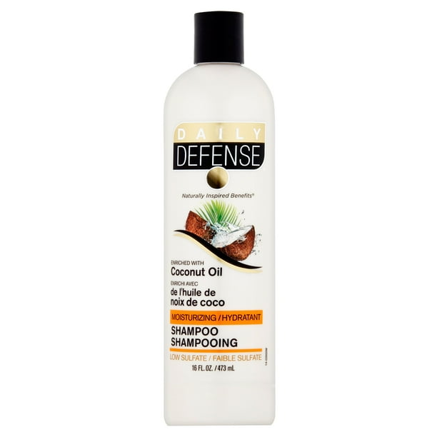 Daily Defense Coconut Oil Shampoo, 16 fl oz