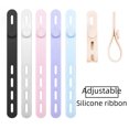 thumbnail image 1 of Organizador de cables de silicona ajustable, correa de almacenamiento de cables de datos, enrollador de auriculares, cinta adhesiva suave antipérdida, 1 of 5