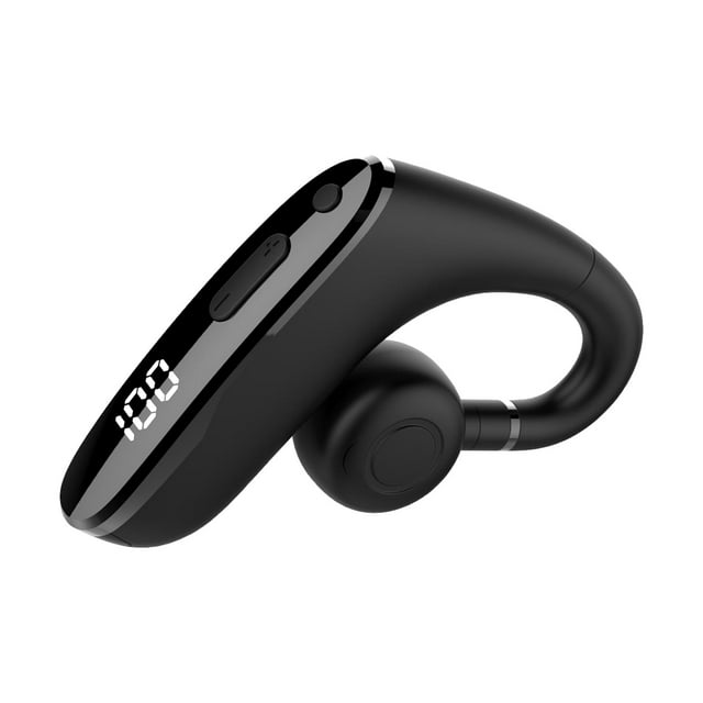 Auriculares Bluetooth, 12 horas de reproducción, manos libres, recordatorio de llamadas, resistente al agua IPX 5 Negro