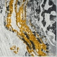 thumbnail image 5 of Luxe Weavers Modern Marble Swirl Gold 2x8 Runner Rug, Metallic Abstract Hallway Carpet, 5 of 7