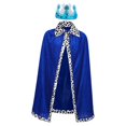 thumbnail image 4 of corona de disfraz de , accesorios para juegos entre e hijos, capa cómoda Niños Azul, 4 of 9